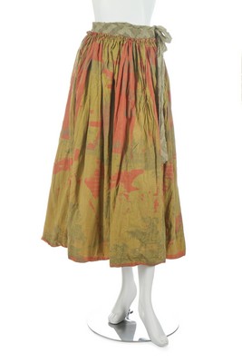 A Westwood/McLaren cotton wrap around skirt, 'Punkature' collection, Spring-Summer 1983,