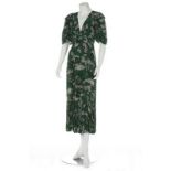 An Ossie Clark for Radley 'Babylon' print viscose dress, mid 1970s, labelled and size 12,