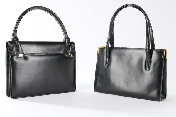 Three Gucci leather handbags, 1950s-60s, stamped to interiors, - Image 2 of 7
