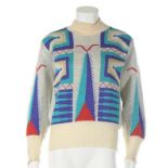 A Westwood/McLaren Navaho patterned knitted sweater, 'Savages' collection, Spring-Summer, 1982,