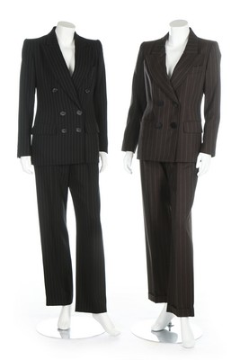 Yves Saint Laurent city suits, 1980s-90s, Rive Gauche labelled, - Image 8 of 14