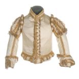 A rare ivory satin doublet worn by a Gentleman Usher to the coronation of King George IV, 19th July,