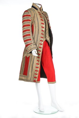 A footman's livery from the Royal Hanoverian household, late 19th century,