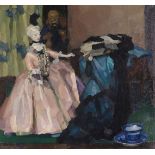 Leo Putz 1869 Meran - 1940 Meran Weiße Puppe. 1908. Öl auf Leinwand. Putz 2892. Links unten signiert