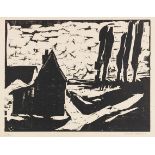 Karl Schmidt-Rottluff 1884 Rottluff bei Chemnitz - 1976 Berlin März. 1910. Holzschnitt. Schapire H