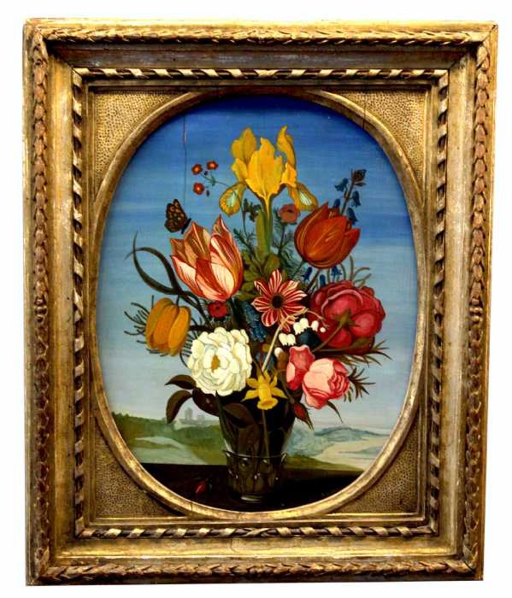 Gemälde im Stil von Ambrosius Bosschaert (1573 Antwerpen - 1621 Den Haag) wohl 19.Jahrhundert, "