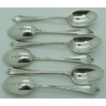 Silver egg spoons (6)