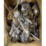 Box of plated cutlery