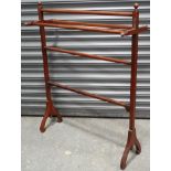 Mahogany towel rail