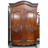 Mahogany Oriental wardrobe