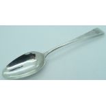 Silver Georgian serving spoon