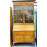 Mahogany bureau bookcase