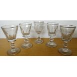 4 + 1 Stem tot glasses