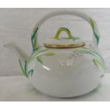 Copeland teapot bullrush decoration