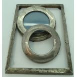 Silver 3 photograph frames