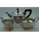 Plated 3 piece tea service