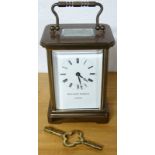 Brass Carriage clock by Matthew Norman of London