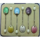 Silver Harlequin set of 6 coffee spoons