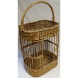 Wicker 2 tier basket