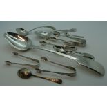 Plated table spoon, spoons & tongs