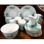 Victorian ivy pattern tea set