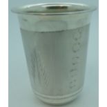 Continental silver beaker