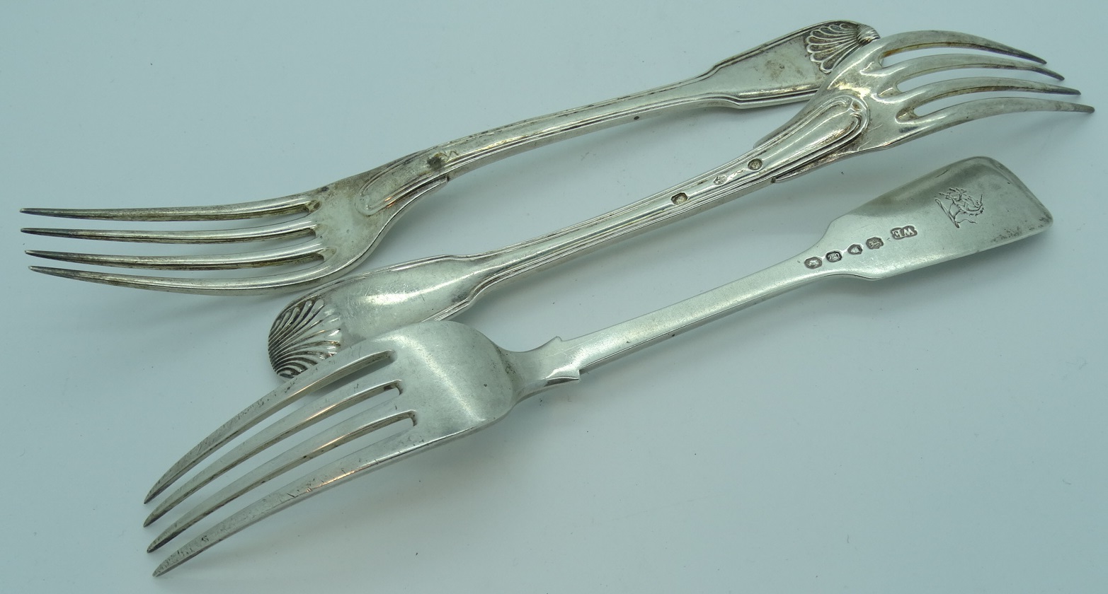 1 SILVER DINNER FORK + 2 OTHERS