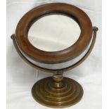 BRASS BASED BAKELITE CIRCULAR SHAVING MIRROR