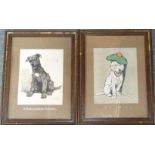 PR FRAMED CECIL ALDIN DOG PRINTS - MY HEARTS IN THE HIGHLANDS + A THOROUGHBRED MONGREL