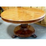 MAHOG TIP TOP DINING TABLE 4FT DIA