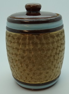 DOULTON TOBACCO JAR - GOLD SPIRALS - REPLACEMENT LID