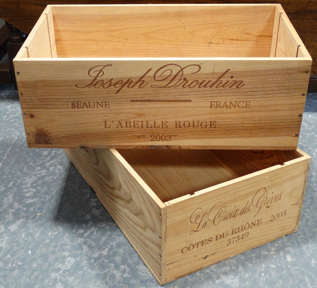 2 LONG WINE BOXES