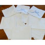 8 LINEN EMBROIDED PILLOW CASES