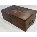 INLAID WALNUT TRAVELLING WRITING SLOPE