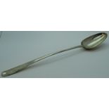 LARGE 1896 SILVER SERVING SPOON