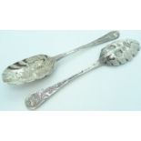 PR BRITANNIA STANDARD BERRY SPOONS 1835 LONDON