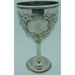 DUBLIN SILVER GOBLET 1796 W.BON