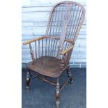 ELM WHEELBACK SUFFOLK CARVER CHAIR