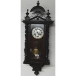 REGULATOR WALL CLOCK WITH ENAMEL DIAL