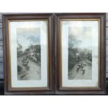 PR OAK FRAMED RURAL PRINTS