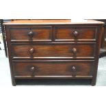 MAHOG CHEST OF 4+2 DRAWERS