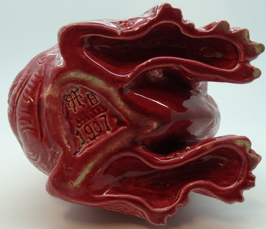 BURMANTOFTS PINK MYTHICAL BULLFROG SPOON WARMER - Image 3 of 9