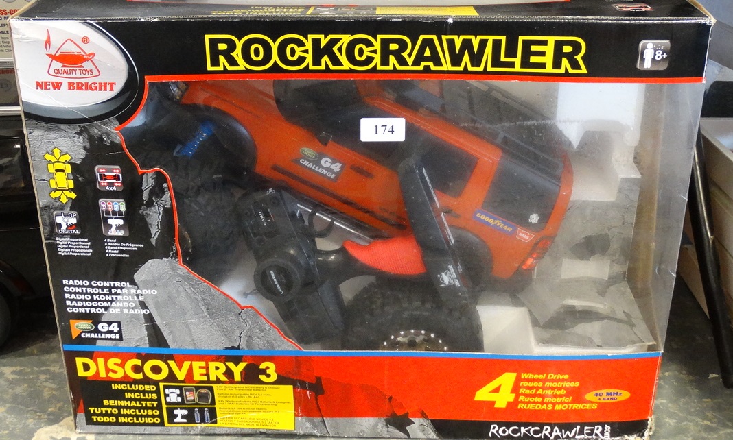 NEW BRIGHT ROCKCRAWLER REMOTE CONTROL G4 CHALLENGE LAND ROVER DISCOVERY 3