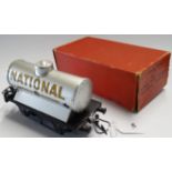 HORNBY O GAUGE BOXED NATIONAL BENZOLE WAGON