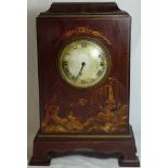 ORIENTAL LACQUER CASED MANTEL CLOCK XL REGISTERED