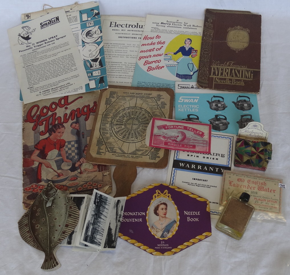 EVERLASTING & CORONATION NEEDLE BOOKS, BRYANT MAY HARLEQUIN MATCHES, FLAGON OF OLD ENGLISH