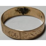 ETCHED BAND RING