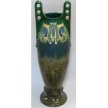 JULUIS DRESSER ART NOUVEAU AUSTRIAN VASE 17 1/2'H MARKED JBD 1145