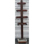 MAHOGANY COAT & HAT STAND