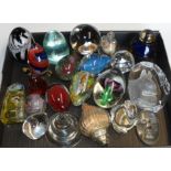 22 GLASS PAPERWEIGHT